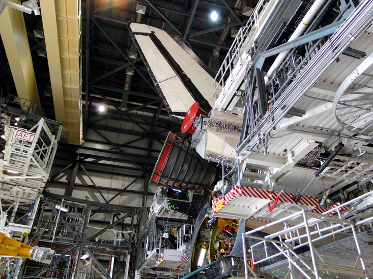 Tail of Space Shuttle Atlantis