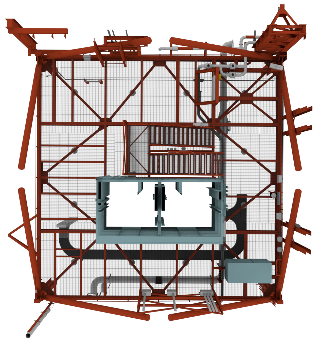 Level 340 top view Level 340 top view