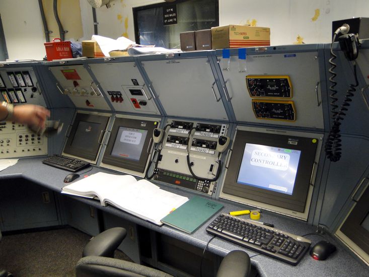 Engineer Control Room of the Crawler Transporter