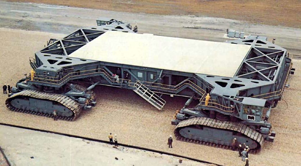 Crawler Transporter at KSC around 1966. Courtesy of NASA Crawler Transporter at KSC around 1966. Courtesy of NASA